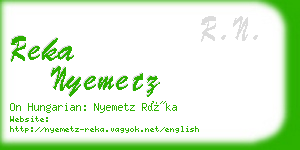 reka nyemetz business card